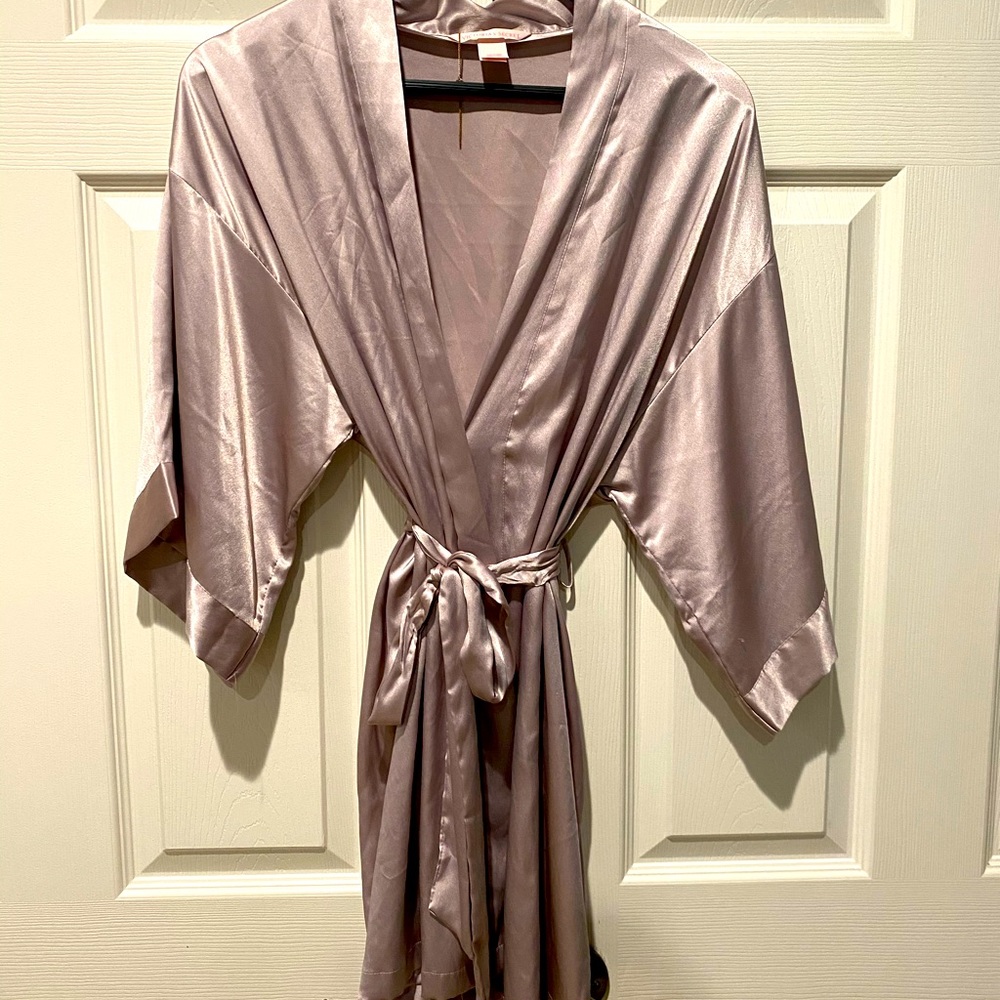 Victoria Secret Lilac silk robe